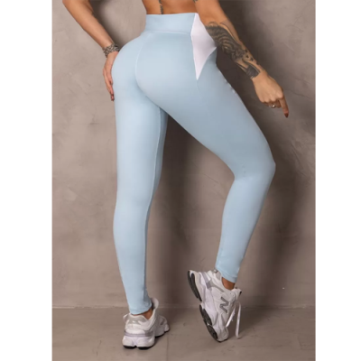 Baby Blue Summertime Leggings with Cutouts 3