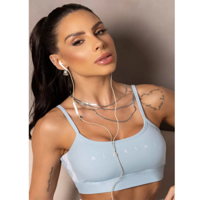 Baby Blue Summertime Top with Cutouts 1