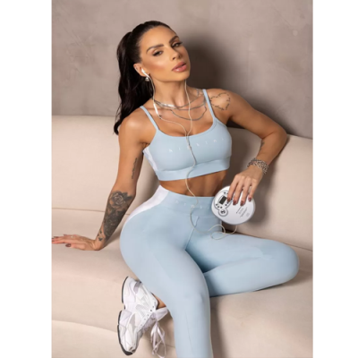 Baby Blue Summertime Top with Cutouts 4