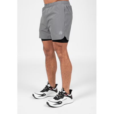 Cortez 2-in-1 Shorts - Anthracite 1