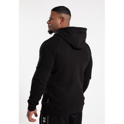 Georgia Zipped Hoodie - Black 2