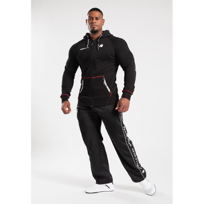 Georgia Zipped Hoodie - Black 3