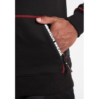 Georgia Zipped Hoodie - Black 5