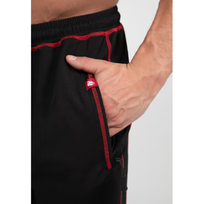 Marlow Mesh Pants - Black Red 5