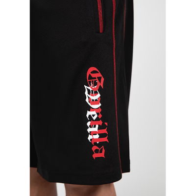 Marlow Mesh Shorts - Black Red 4