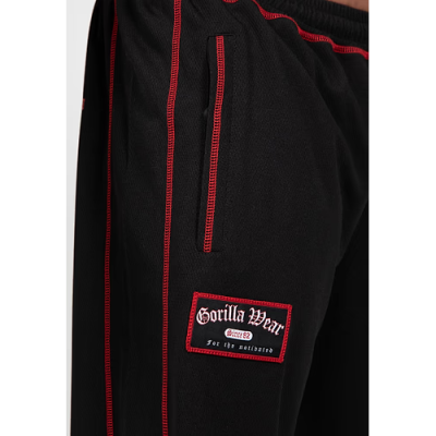 Marlow Mesh Shorts - Black Red 6