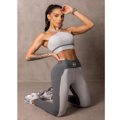 Summertime Grey Leggings with Cutouts 1