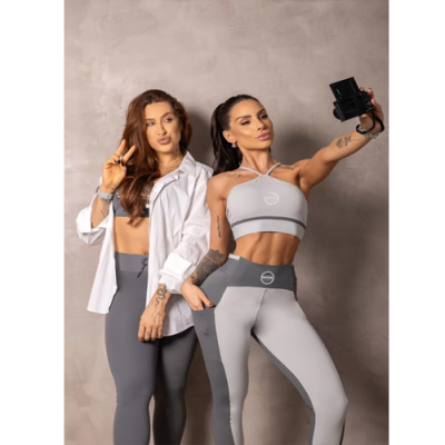 Summertime Grey Leggings with Cutouts 5