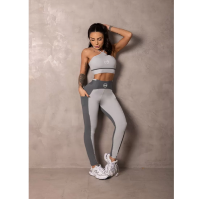 Summertime Grey Leggings with Cutouts 7
