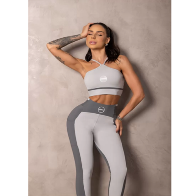 Summertime Grey Trapeze Top 2