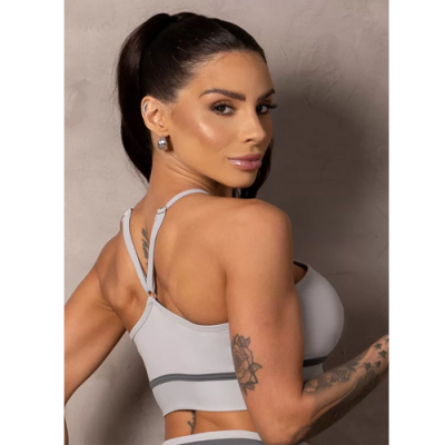 Summertime Grey Trapeze Top 3