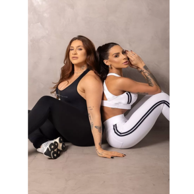 Summertime White Leggings with Wrap Waistband 6