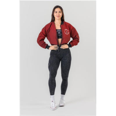 Washed Bomber Jacket with Contrast Lining LEGEND 784 2