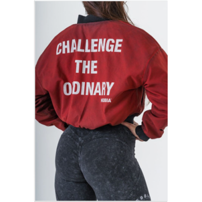 Washed Bomber Jacket with Contrast Lining LEGEND 784 5