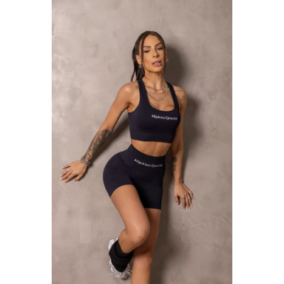 Seamless Sunrise Black Swim Top 7