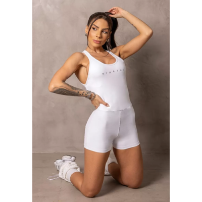 White Sunrise Romper with Push Up 3