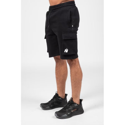 Hudson Cargo Sweat Shorts - Black 1