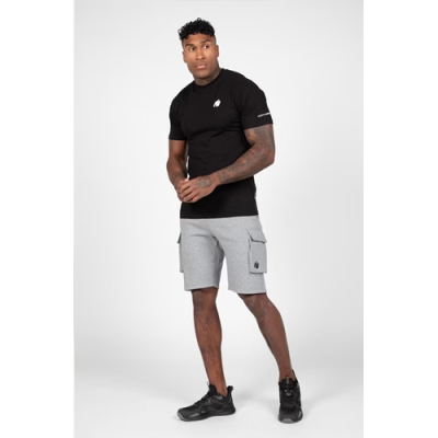 Hudson Cargo Sweat Shorts - Gray Melange 3