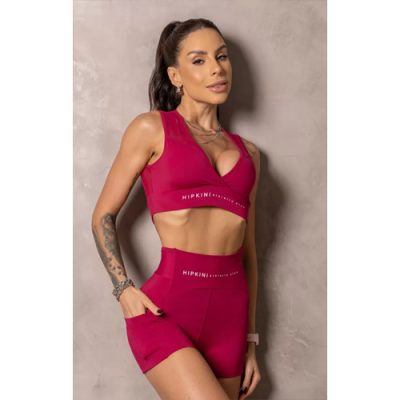 Marsala Runner Shorts with Pockets 2