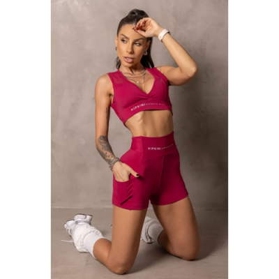 Marsala Runner Shorts with Pockets 3