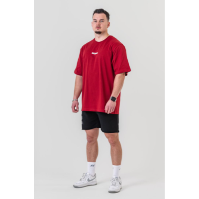 Oversized T-Shirt GYM ESSENTIALS dark red 3