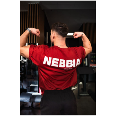 Oversized T-Shirt GYM ESSENTIALS dark red 5