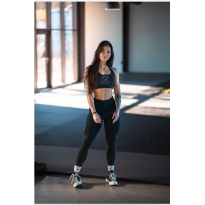 Washed High Waisted Leggings GYM WARRIOR BLACK 4