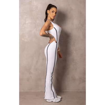 White Flaire Runner Jumpsuit 3