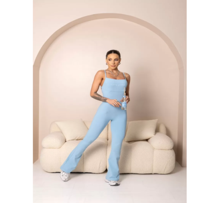 Brighten Light Blue Fitness Jumpsuit 5