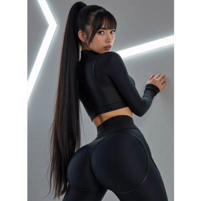 Leggings Extra Sex Corsage LYC Black 2 Leggings Extra Sex Corsage LYC Black 2