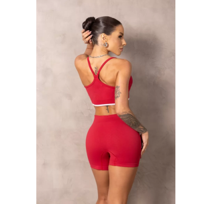 Seamless Brighten Shorts Red 2
