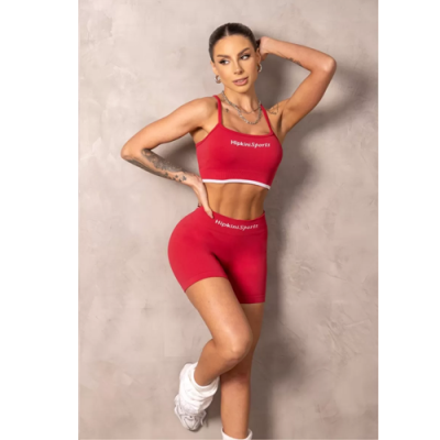Seamless Brighten Shorts Red 3
