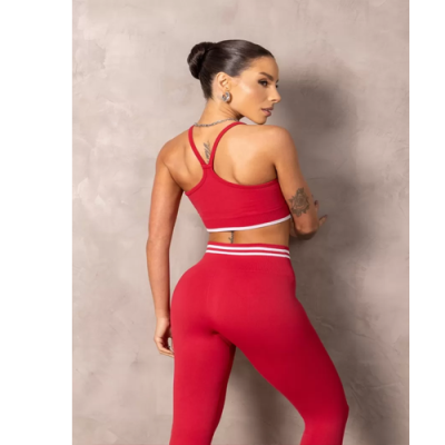 Top Fitness Seamless Brighten Red 2