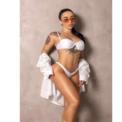 White Stunning Bikini Top 2