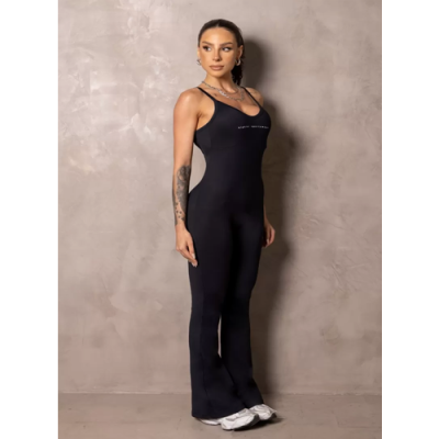 Jumpsuit Fitness Smash Black Flare 2