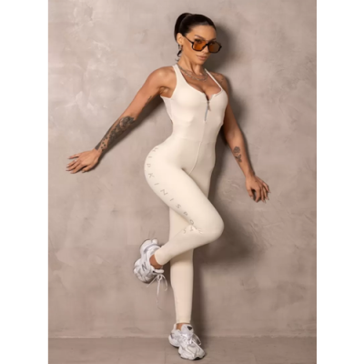 Jumpsuit Fitness Smash Off-White 1