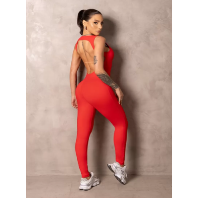 Red Smash Fitness Jumpsuit 4