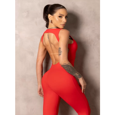 Red Smash Fitness Jumpsuit 6