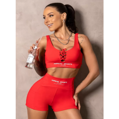 Red Smash Fitness Shorts with Silk 2