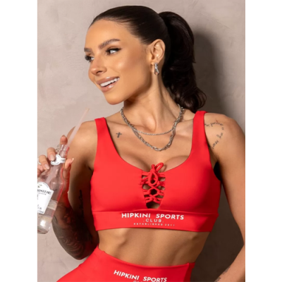 Red Smash Fitness Top with Tie 1.