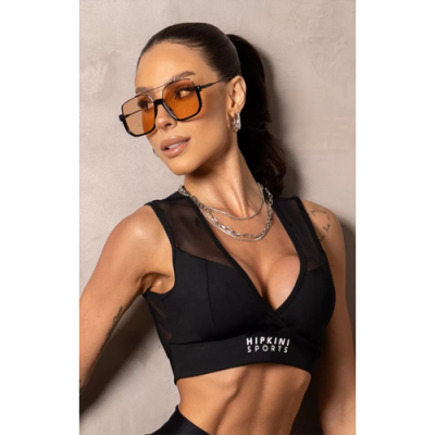 Top Fitness Smash Black with tulle 1