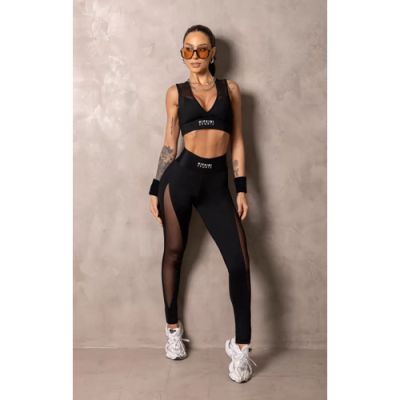 Top Fitness Smash Black with tulle 7