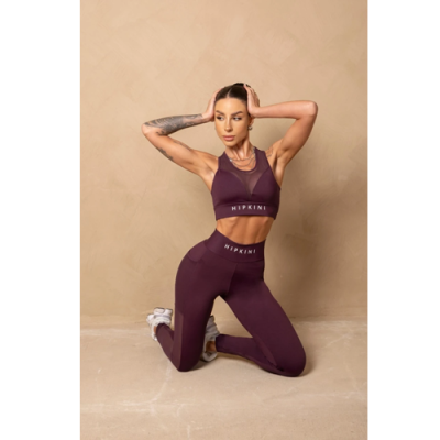 Breezy Purple Fitness Leggings with Pockets 4