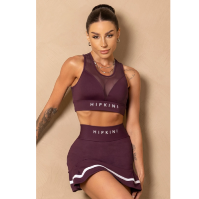 Breezy Purple Pleated Shorts Skirt 2