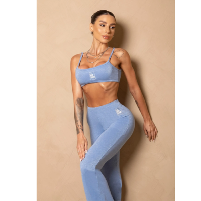 Breezy Shine Blue Fitness Top 5