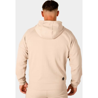 Harvey Hooded Track Jacket - Beige 2