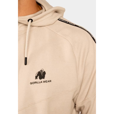 Harvey Hooded Track Jacket - Beige 4