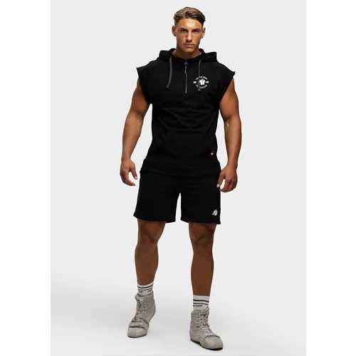 Huntley Sleeveless Hoodie - Black 3 Huntley Sleeveless Hoodie - Black 3