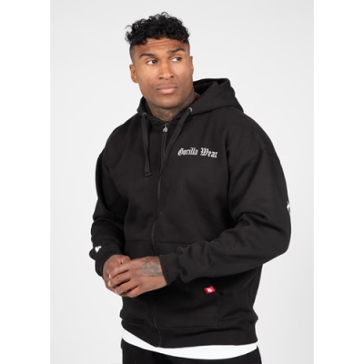 Utah Zipped Hoodie - Black 2