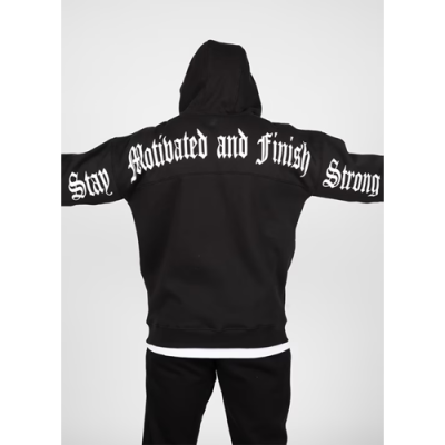 Utah Zipped Hoodie - Black 4